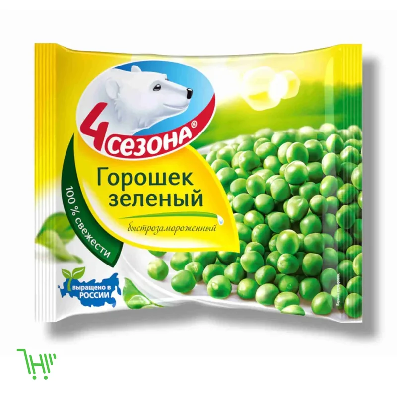 4 сезона овощи/ горошек зеленый 400 г