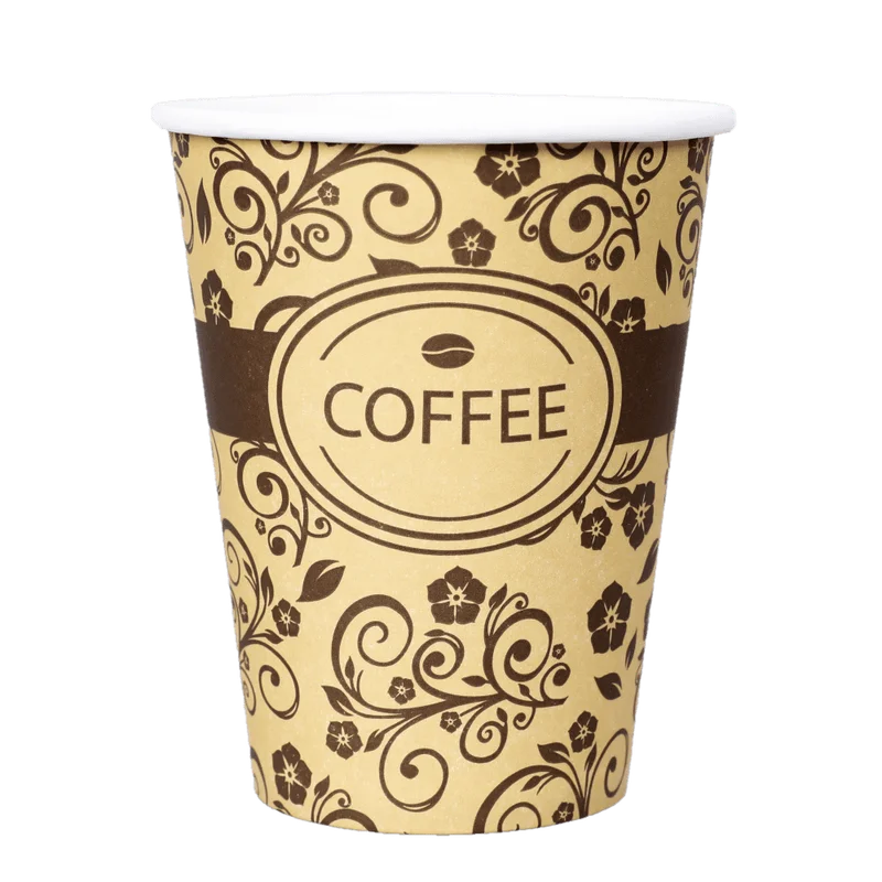 Бумажный стакан 300/350мл "УЗОРЫ" 50шт/упак