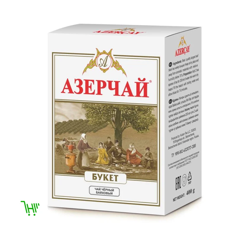 Чай Азерчай Букет черный крупнолистовой 400гр