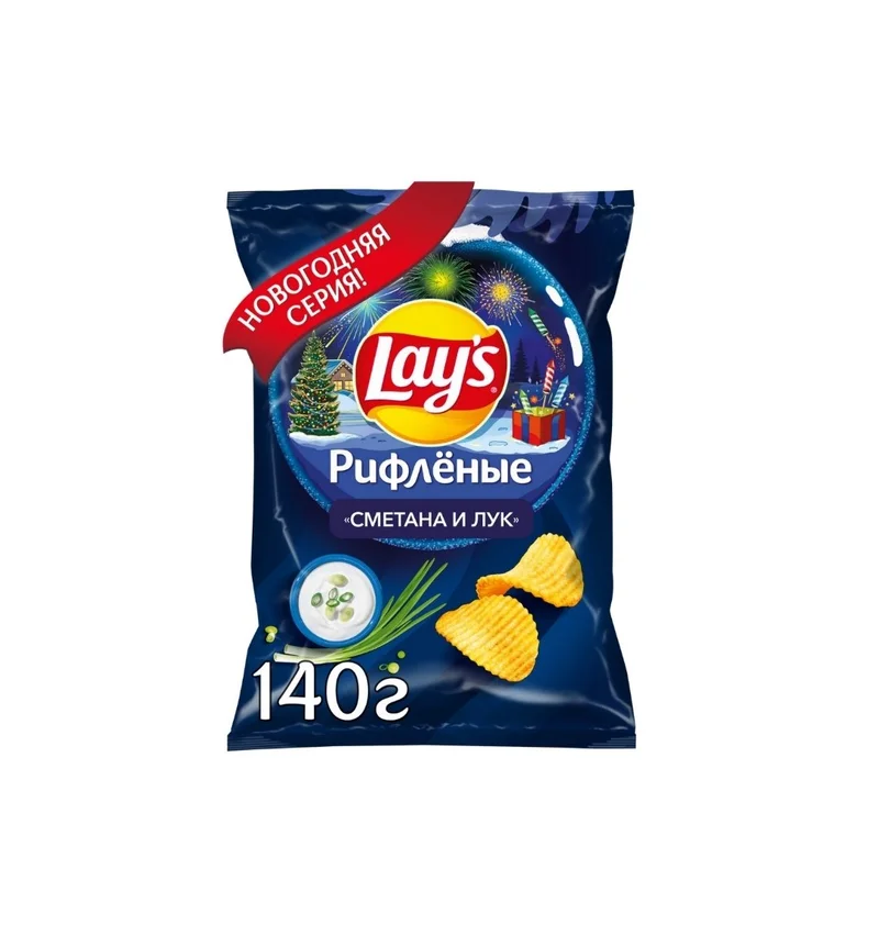 Чипсы картофельные Lay's Max сметана-лук 140г