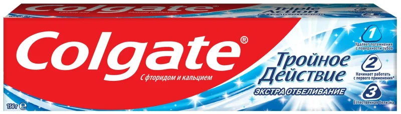 Colgate Троиное действие экста отбеливание