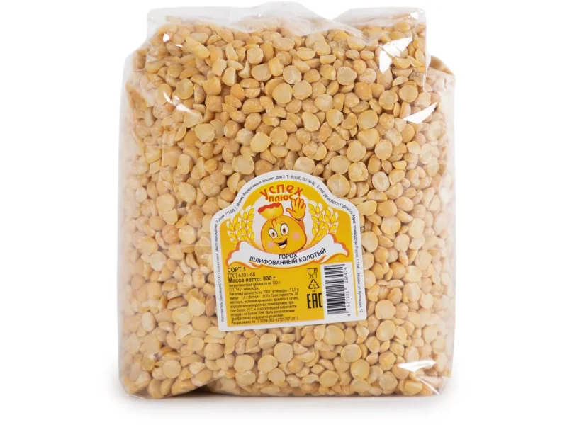 Горох колотый «Успех плюс» 800гр