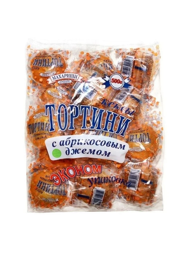 Кексы Махариши Продактс "Тортини | Абрикос", 500 г