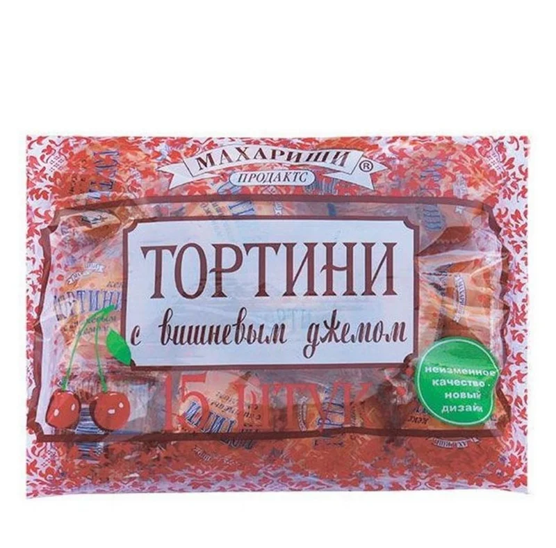 Кексы Махариши Продактс "Тортини | Вишня", 500 г