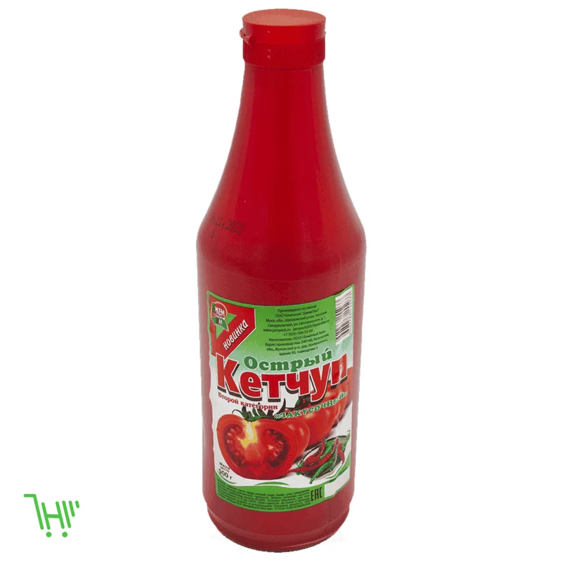 Кетчуп ТМ “ДжемПак” острый 900гр