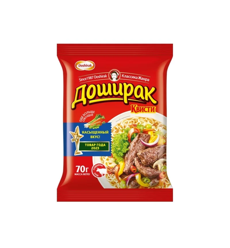 Лапша Доширак Квисти со вкусом говядины, 70г