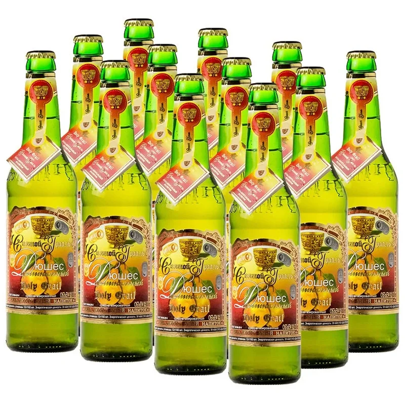 Лимонад Святой Грааль Дюшес, 0.5 л, стеклянная бутылка, 12 шт.