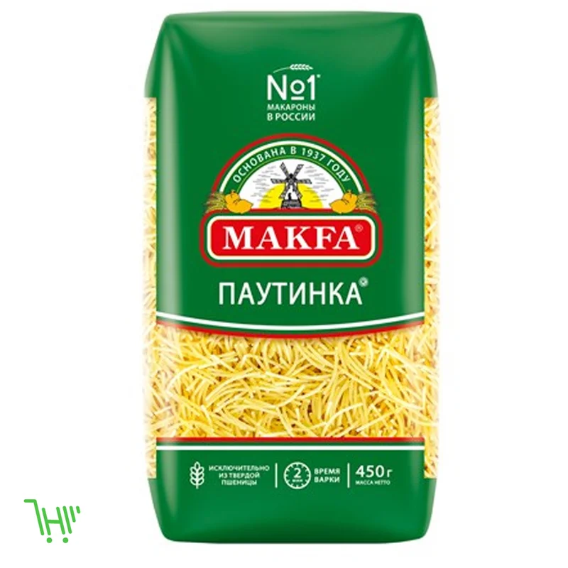 Макаронные изделия Makfa вермишель паутинка, 450г