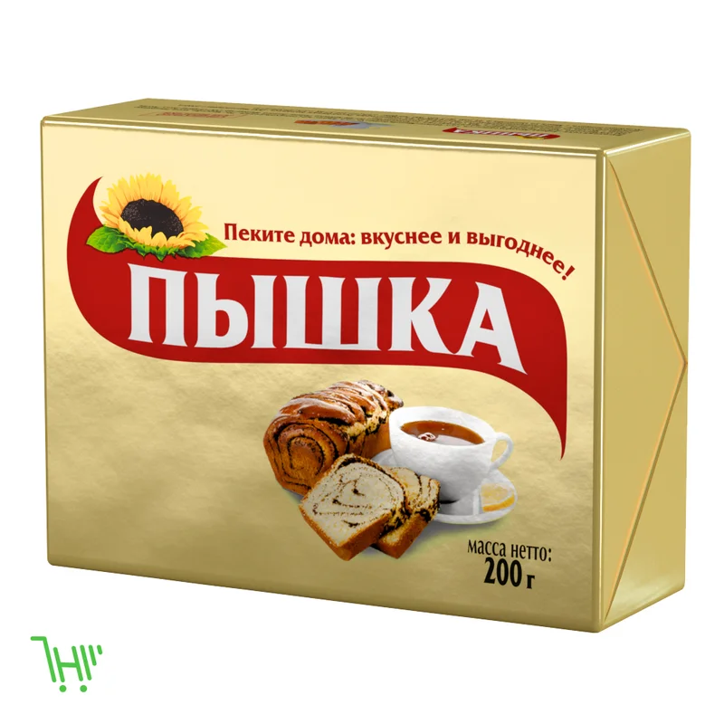 Маргарин Пышка 72% 200 г