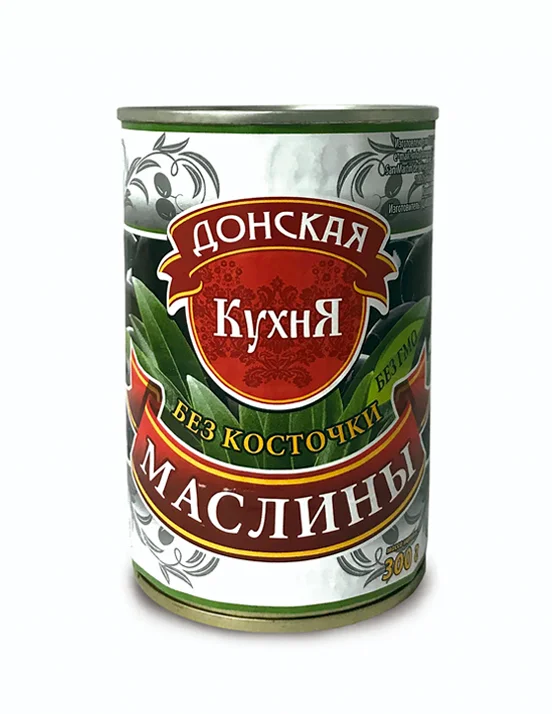 Маслины "Донская кухня" (без косточки) 280 гр