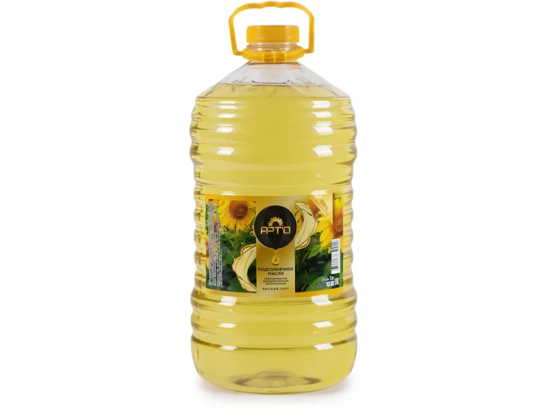 Масло подсолнечное рафинированное «АРТ`О» 5л