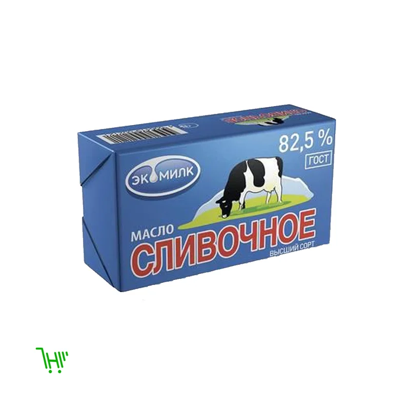 Масло сливочное Экомилк несоленое 82,5% 180г