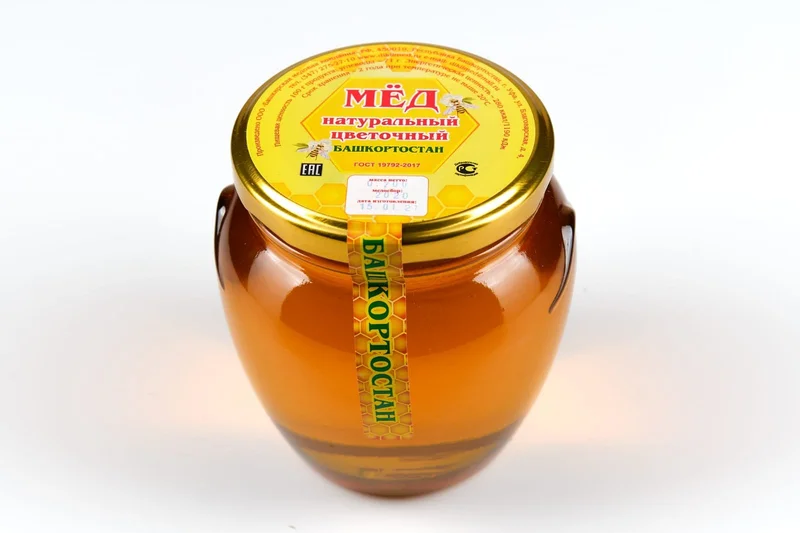 Мед Башкортостан, ст/б цветочный, 700 г. (амфора7)
