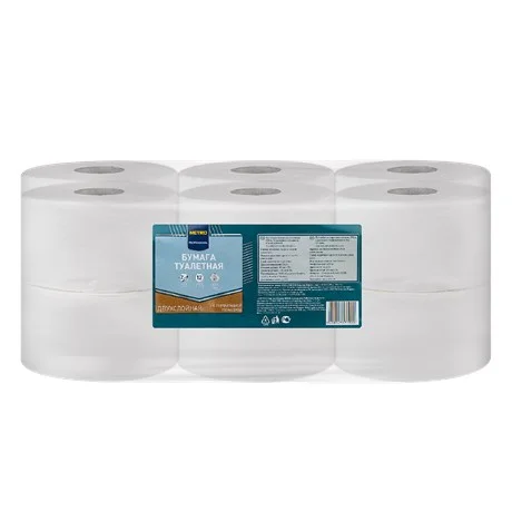 METRO PROFESSIONAL Туалетная бумага 1 слой 12 рулонов, 200м