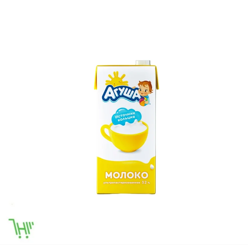 Молоко Агуша ультрапастеризованное, с 6 месяцев, 3.2%, 925 г
