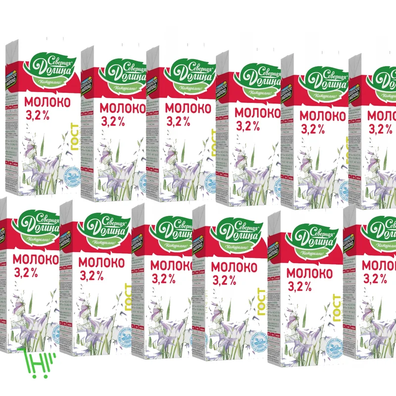 Молоко "Северная Долина" 3,2% 1л (12шт)