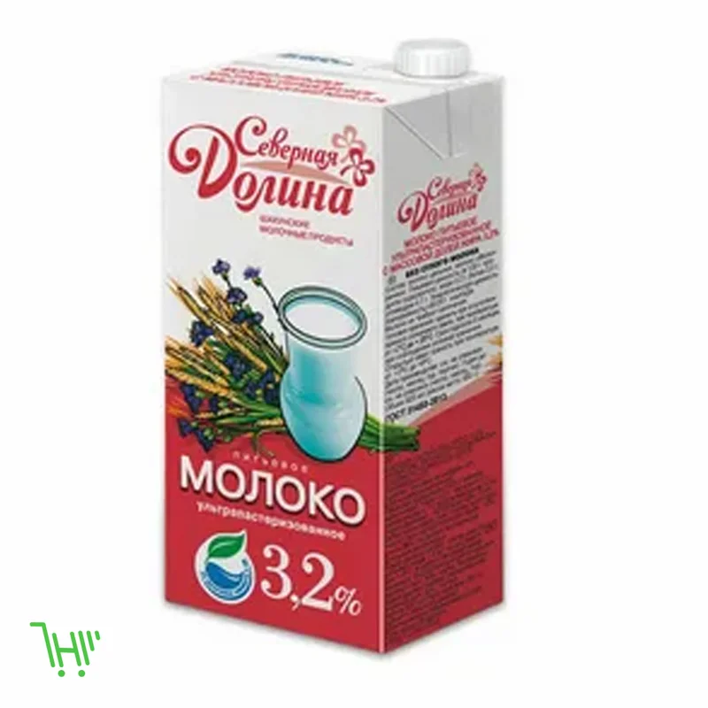 Молоко "Северная Долина" 3,2% 1л