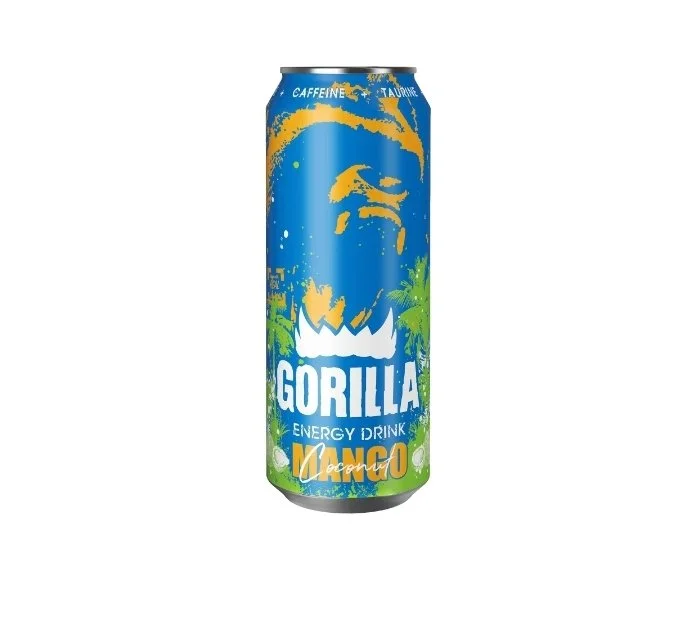 Напиток Gorilla Mango Coconut безалкогольный тонизирующий газированный, 450мл