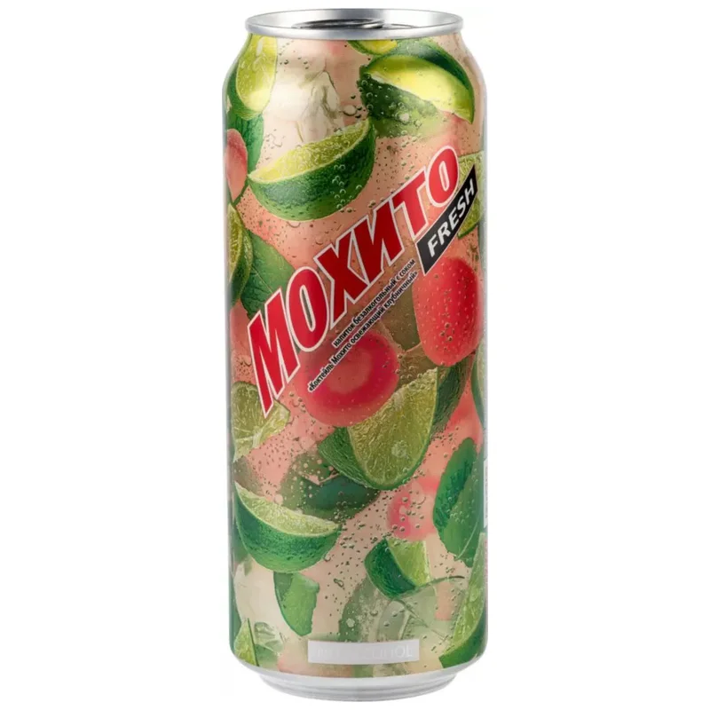 Напиток мохито fresh безалкогольный Очаково жестяная банка 0.5 л