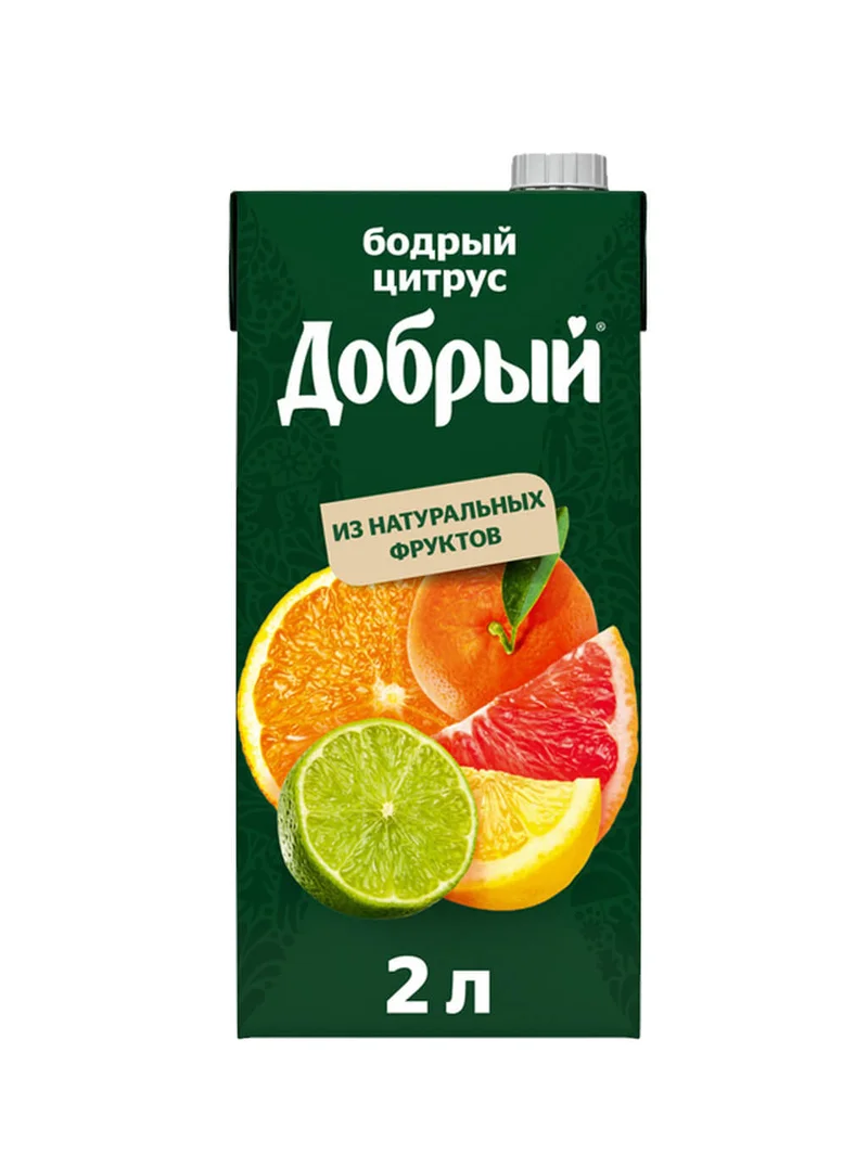 Нектар Добрый Бодрый цитрус 2 л