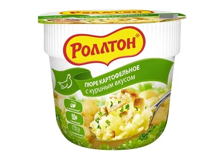 Пюре картофельное Роллтон с курицей, 40г
