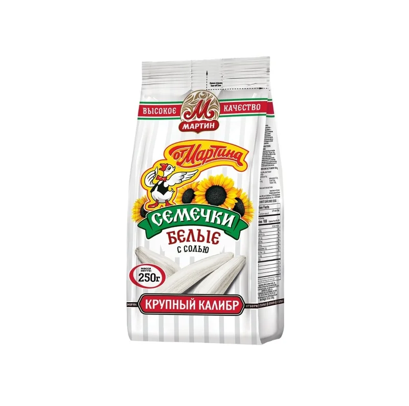Семечки от Мартина Белые Соленые 250г