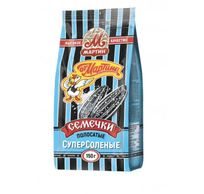 Семечки от Мартина Полосатые Суперсоль 150г