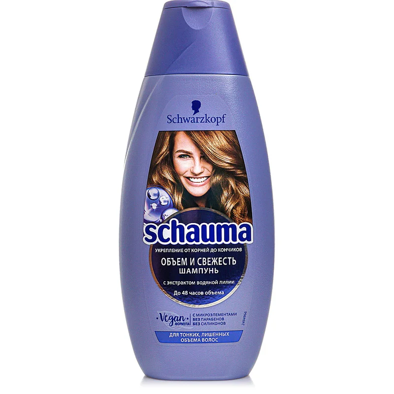 Шампунь SCHAUMA Оъем и свежесть для тонких, лишенных объема волос 380мл