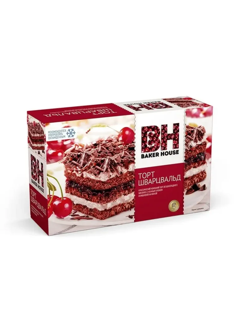 Торт бисквитный Baker House Шварцвальд, 350г