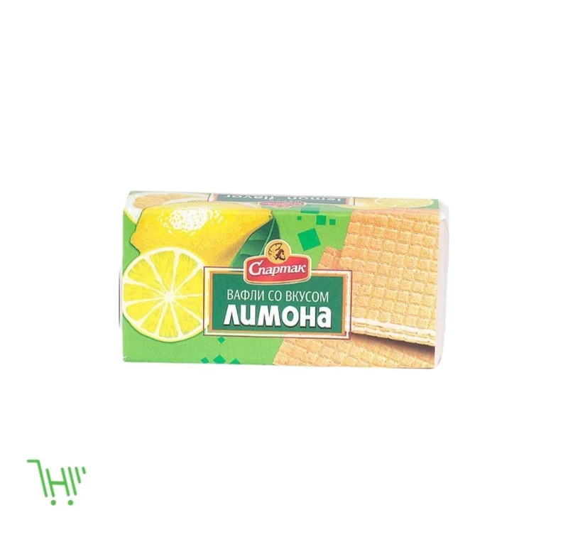 Вафли Спартак со вкусом лимонные 100г/Спартак