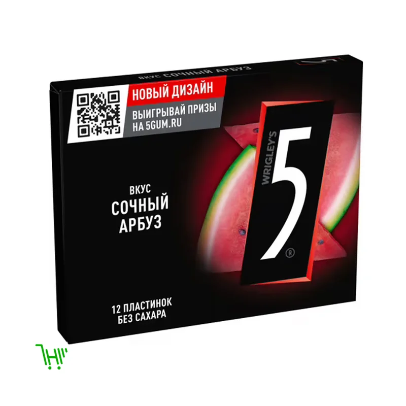 Жевательная резинка Five 5 Cyclone Сочный арбуз
