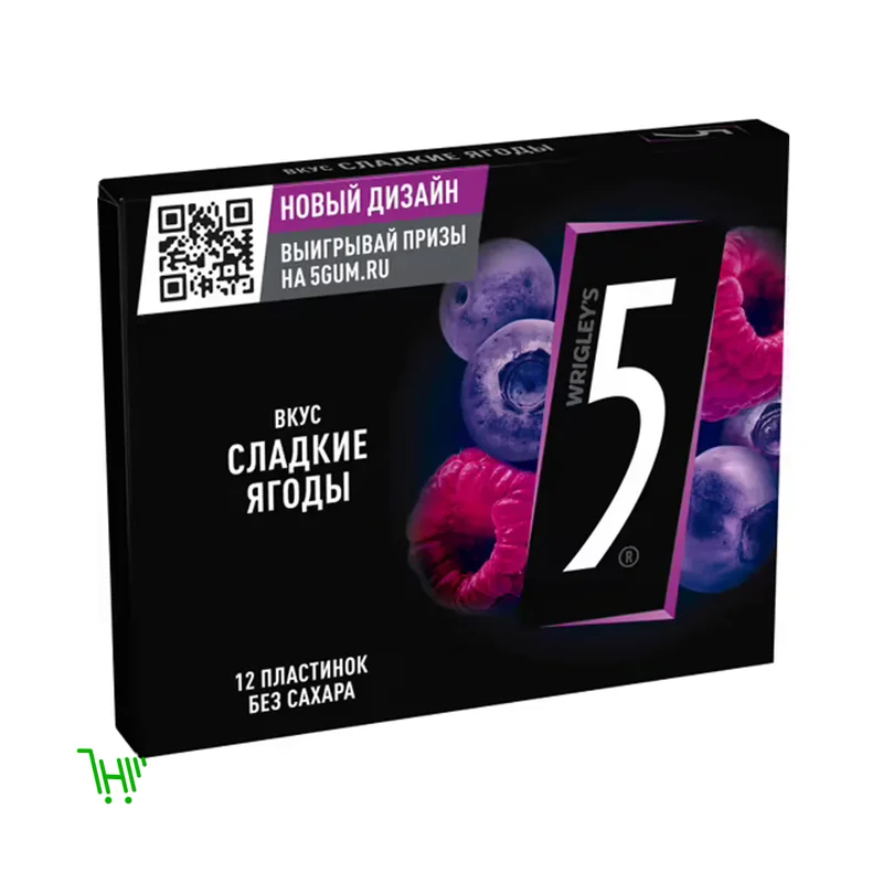 Жевательная резинка Five 5 Fusion Сладкие ягоды