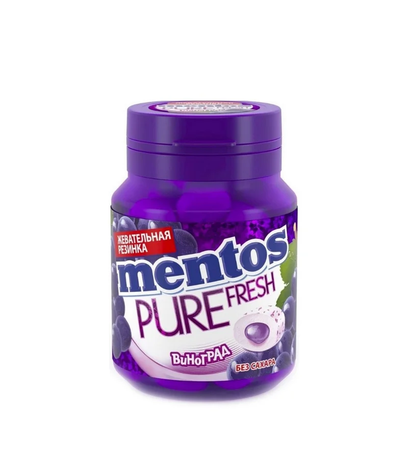 Жевательная резинка Mentos Pure Fresh Виноград 54 г