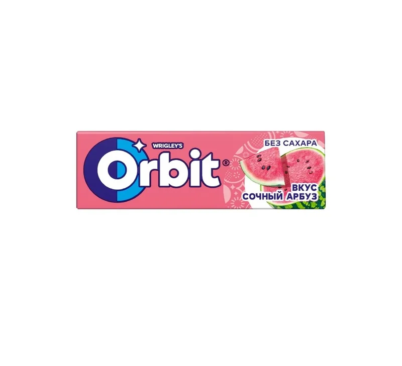 Жевательная резинка Orbit Сочный арбуз без сахара со вкусом арбуза 13,6 г