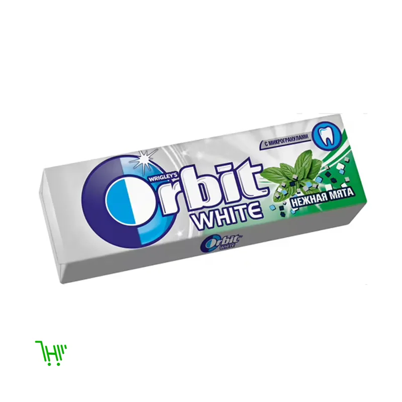 Жевательная резинка Orbit White Нежная мята без сахара со вкусом мяты 13,6 г
