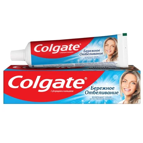 Зубная паста Colgate Бережное отбеливание, с фтором и кальцием, 100мл